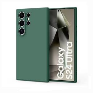 🆕Galaxy S24 Ultra - Dark Green Silicone Phone Case - Brand  New